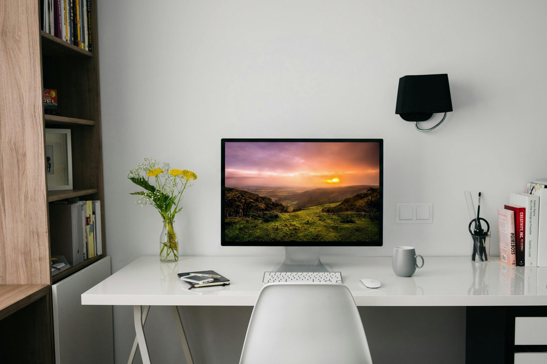 Serene workspace representing balanced daily planning environment